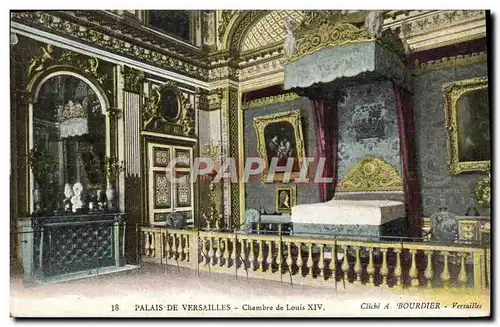 Ansichtskarte AK Versailles Palais De Chambre de Louis XIV
