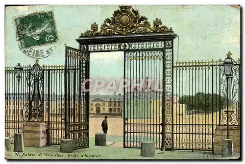 Cartes postales Versailles Grille D&#39Honneur Palais