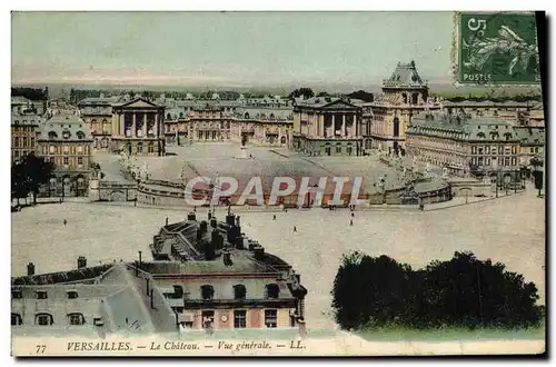 Cartes postales Versailles Le Chateau Vue Generale