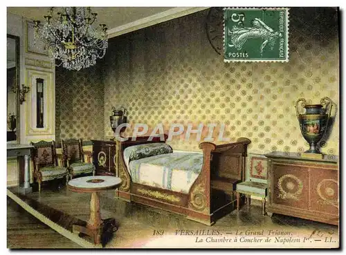 Cartes postales Versailles Le Grand Trianon La Chambre a coucher de Napoleon 1er