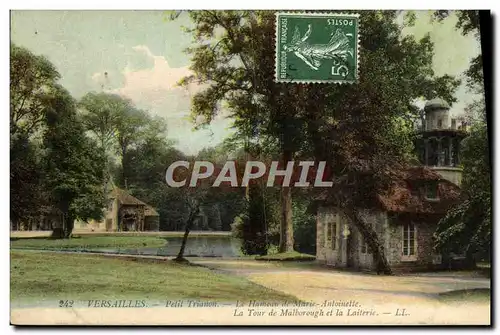 Cartes postales Versailles Petit Trianon Le hameau de Marie Antoinette La tour de Malborough et la laiterie