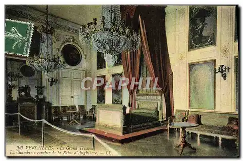 Cartes postales Versailles Le Grand Trianon La chambre a coucher de la reine d&#39Angleterre