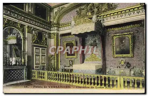 Cartes postales Versailles Chambre de Louis XIV palais