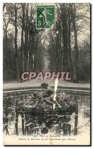 Cartes postales Versailles Bassin de Bacchus ou de L'Automne Par Marsy