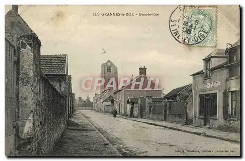 Cartes postales Les Granges le Roi Grand Rue Boulangerie Fleury