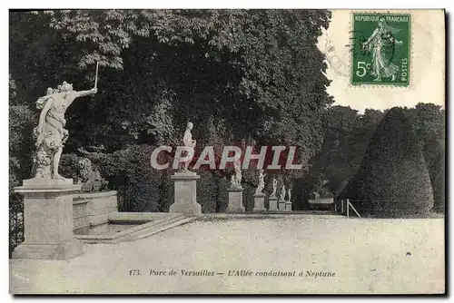 Ansichtskarte AK Versailles L&#39Allee Conduisant a Neptune