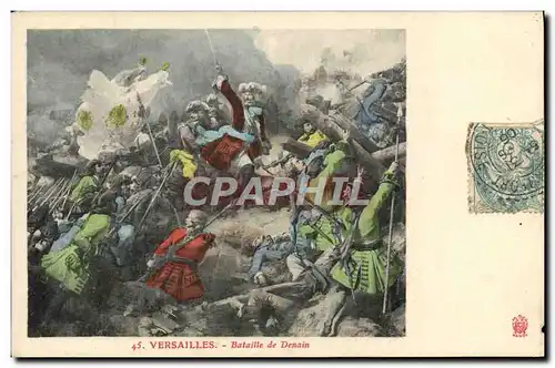 Cartes postales Versailles Bataille de Denain Militaria