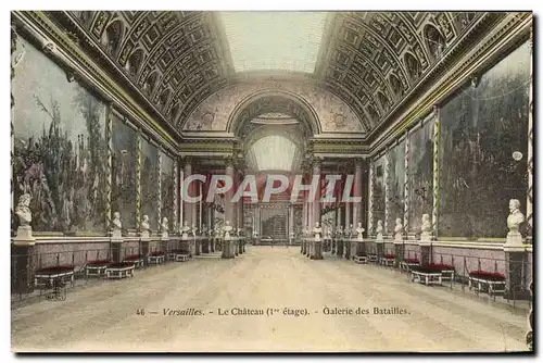 Cartes postales Versailles Le Chateau Galerie des Batailles