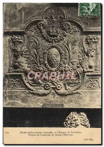 Cartes postales Versailles Chateau Plaque de Cheminee du Salon d&#39Hercule