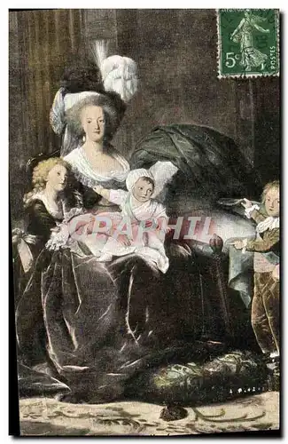 Ansichtskarte AK Versailles Marie Antoinette et ses enfants par Vigee Lebrun