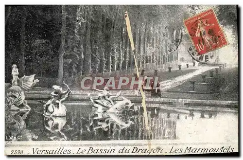 Cartes postales Versailles Le Bassin du Dragon Les Marmousets