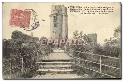 Ansichtskarte AK Montlhery La tour Ancien donjon