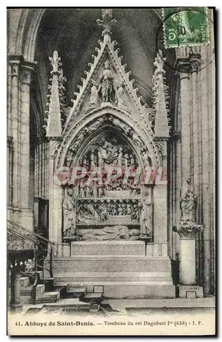 Cartes postales Abbaye de Saint Denis Tombeau du roi Dagobert 1er