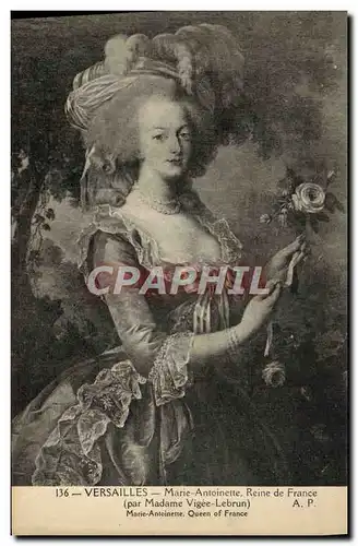 Ansichtskarte AK Versailles Marie Antoinette Reine de France Vigee Lebrun