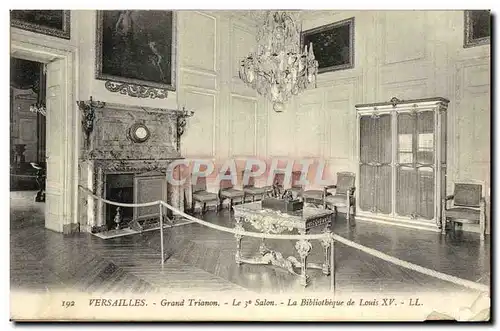 Carte recto vers oA Versailles Grand Trianon Salon La Bibliotbheque Le perystyle