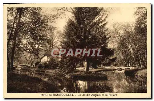 Ansichtskarte AK Parc de Rambouillet Le Jardin Anglais et la Riviere Publicite laboratoire Miller RAmbouillet