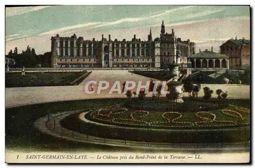 Cartes postales Saint Germain En Laye Le Chateau pris du Rond Point de la terrasse