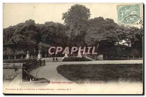 Cartes postales Saint Germain En Laye Escalier de la terrasse