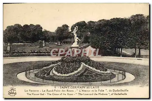 Cartes postales Saint Germain En Laye Le Parterre Le Rond Point des Roses L'amour et la folie de Darbefeuille