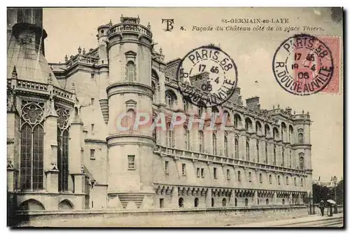 Cartes postales Saint Germain En Laye Facade du Chateau cote de la place Thiers