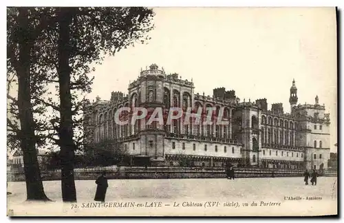 Cartes postales Saint Germain En Laye Le Chateau vu du parterre