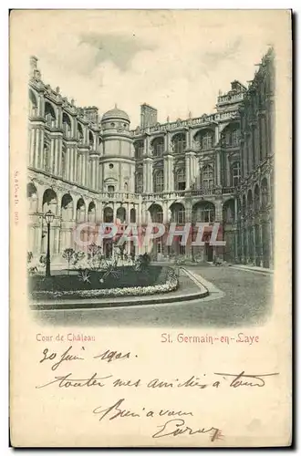 Cartes postales Saint Germain En Laye Cour du Chateau