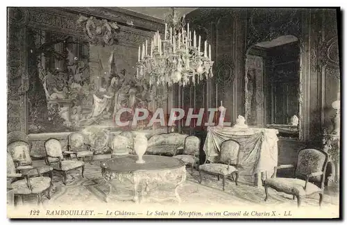 Ansichtskarte AK Rambouillet Le Chateau la salon de reception ancien conseil de Charles X