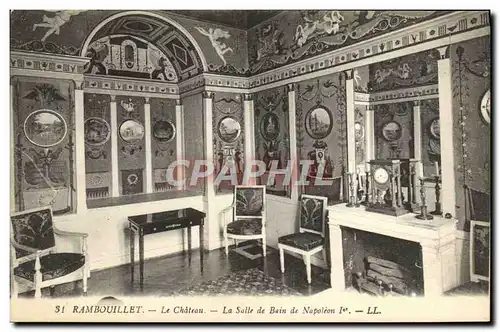 Cartes postales Rambouillet Le Chateau la salle de bain de Napoleon 1er