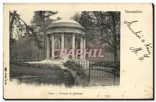 Cartes postales Varesailles Parc Temple De l&#39Amour