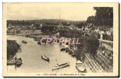 Cartes postales Isle Adam Le Debarcadere De La Plage