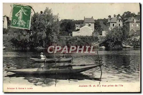 Cartes postales Juziers Vue Prise De l&#39Ile