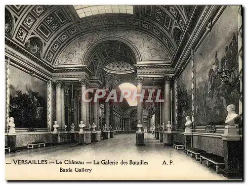 Cartes postales Versailles Le Chateau La Galerie Des Batailles