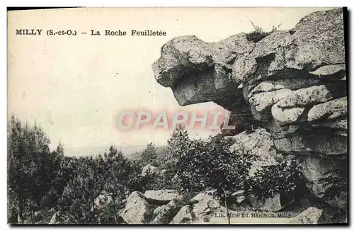 Cartes postales Milly La Roche Feuilletee