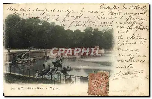 Ansichtskarte AK Parc De Versailles Bassin De Neptune