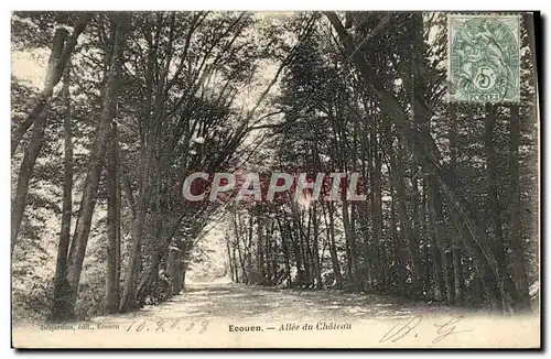 Cartes postales Ecouen allee du chateau