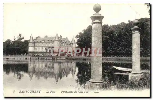 Ansichtskarte AK Rambouillet Le Parc Perspective Du Cote Sud