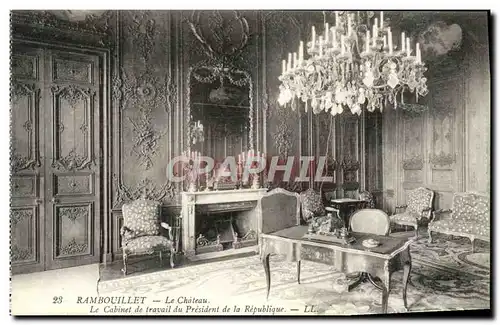 Cartes postales Rambouillet Le chateau le cabinet de travail du president de la Republique