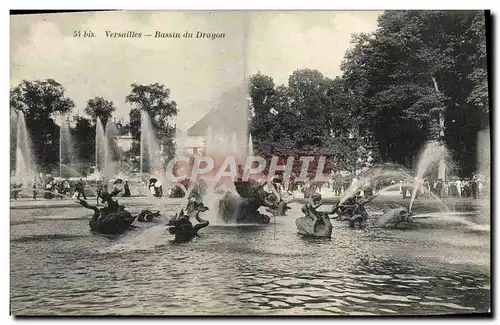 Cartes postales Versailles Bassin Du Dragon