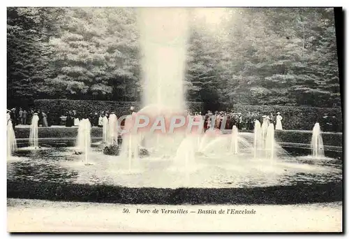 Cartes postales Parc de Versailles Bassin de l&#39Encelade