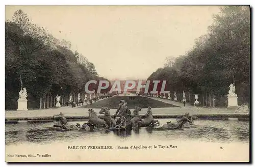 Ansichtskarte AK Parc de Versailles bassin d&#39apollon et le tapis vert