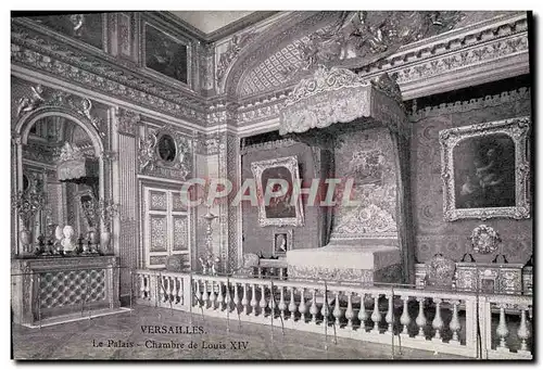 Cartes postales Versailles Le Palais Chambre de Louis XIV