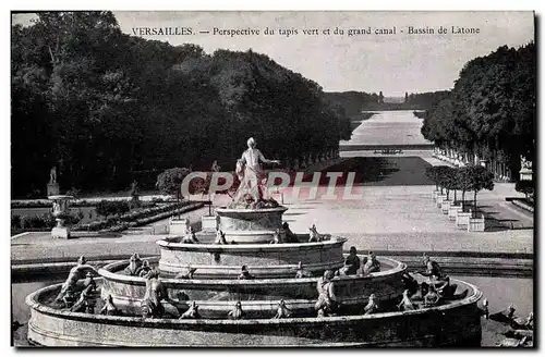 Ansichtskarte AK Versailles Perspective du tapis vert et du grand canal bassin de Latone