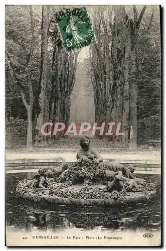 Cartes postales Versailles Le Parc flore Le printemps