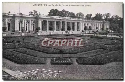 Cartes postales Versailles facade du grand trianon sur les jardins