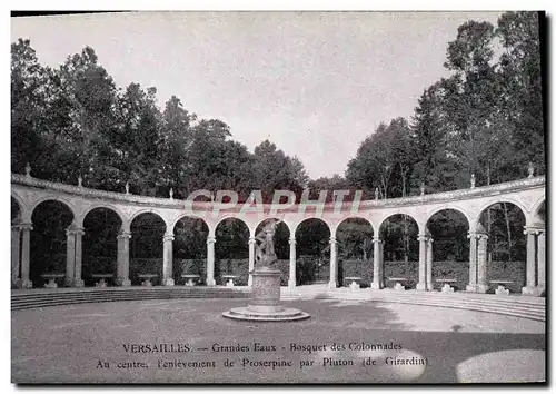 Ansichtskarte AK Versailles Grandes eaux bosquet des colonnades Enlevement de Proserpine par Pluton de Girardin