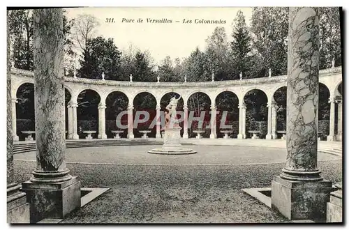 Cartes postales Parc De Versailles Les colonnades