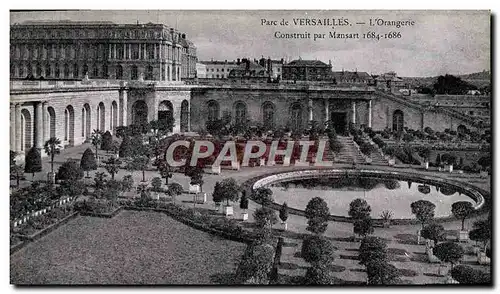 Cartes postales Parc De Versailles L&#39Orangerie Construit par Mansart