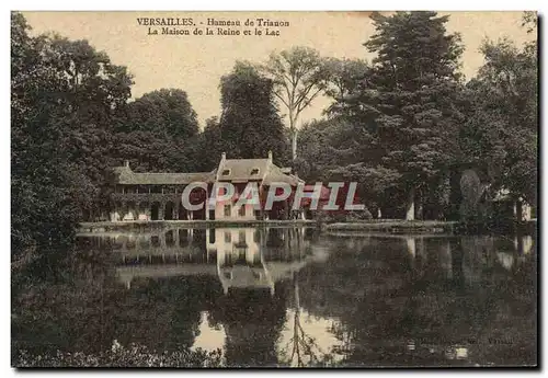 Ansichtskarte AK Versailles Hameau De Trianon La maison de la reine et le lac