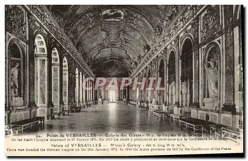 Cartes postales Palais De Versailles Galerie des Glaces