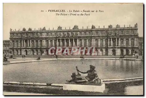 Ansichtskarte AK Versailles Le Palais Facade Sur Le Parc